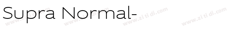 Supra Normal字体转换